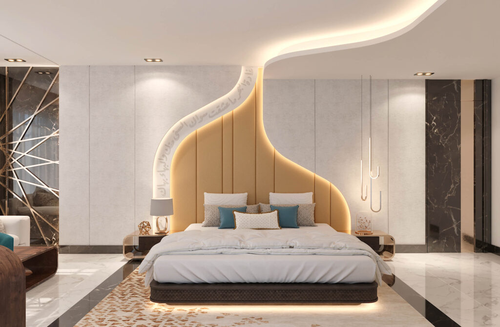 إضاءة غرفة فندقية