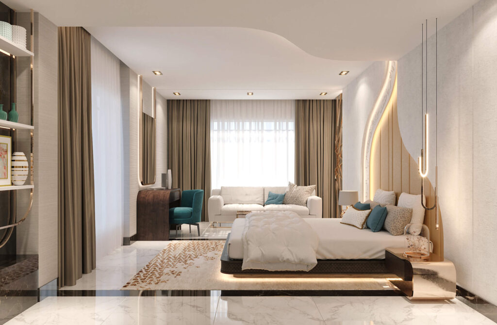 تصميم غرفة فندقية