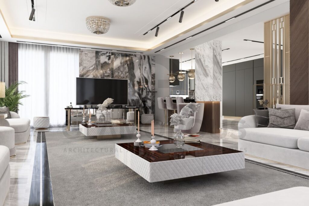 تصميم غرفة جلوس مودرن