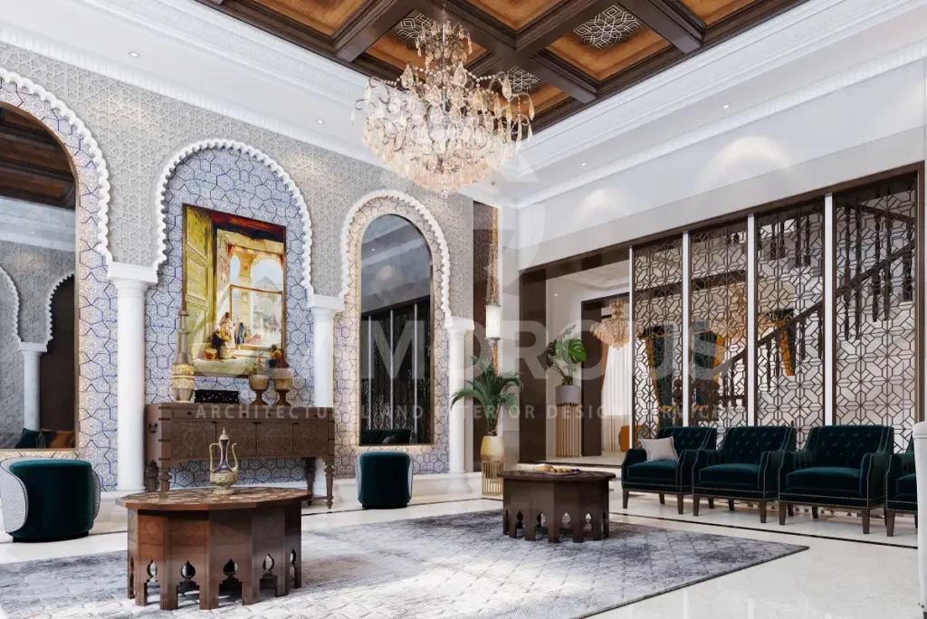 ديكور مغربي لغرفة الاستقبال