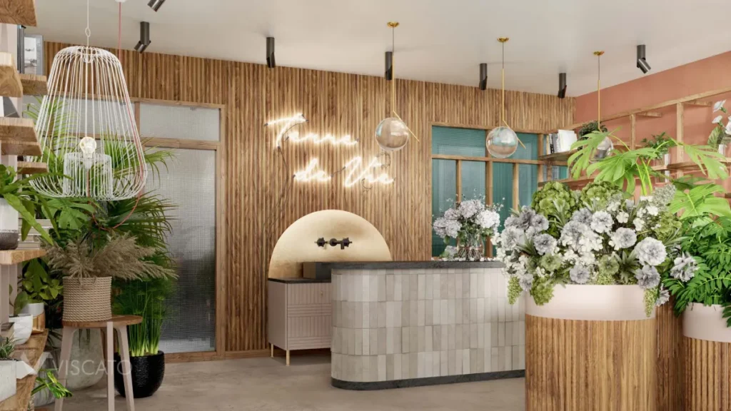 ديكور محل ورد