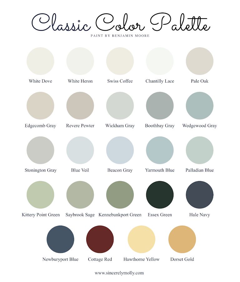 الوان  النمط الكلاسيكي