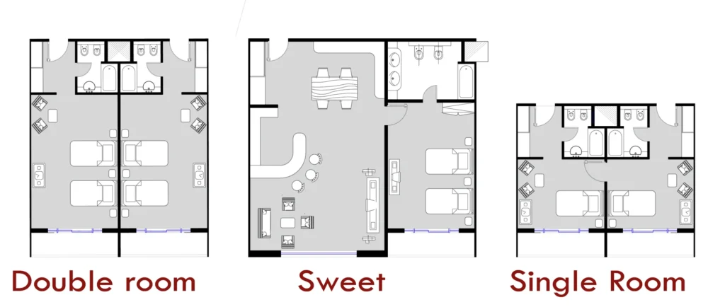 تصميم غرف فندقية