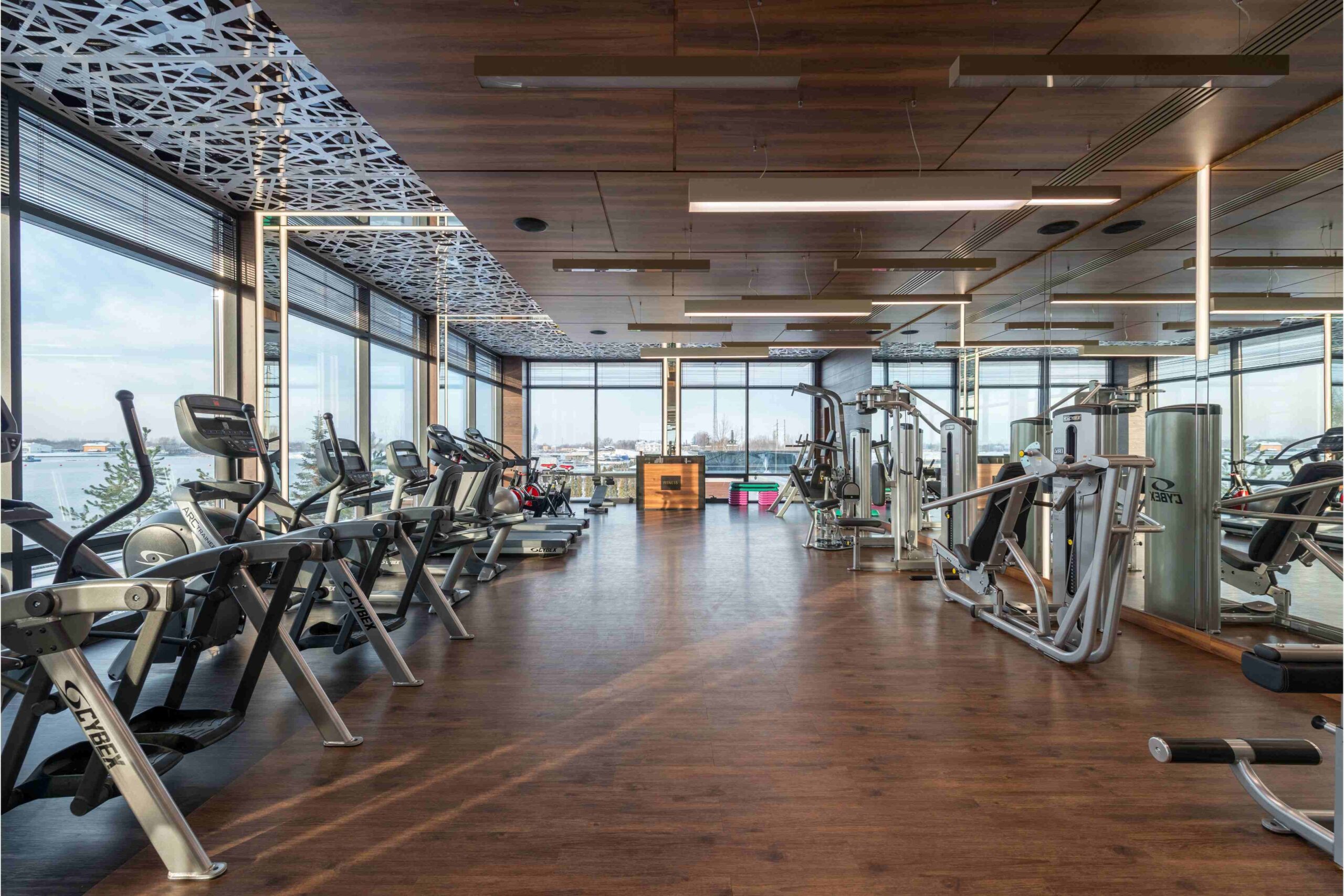 5 Star hotel fitness center interior design