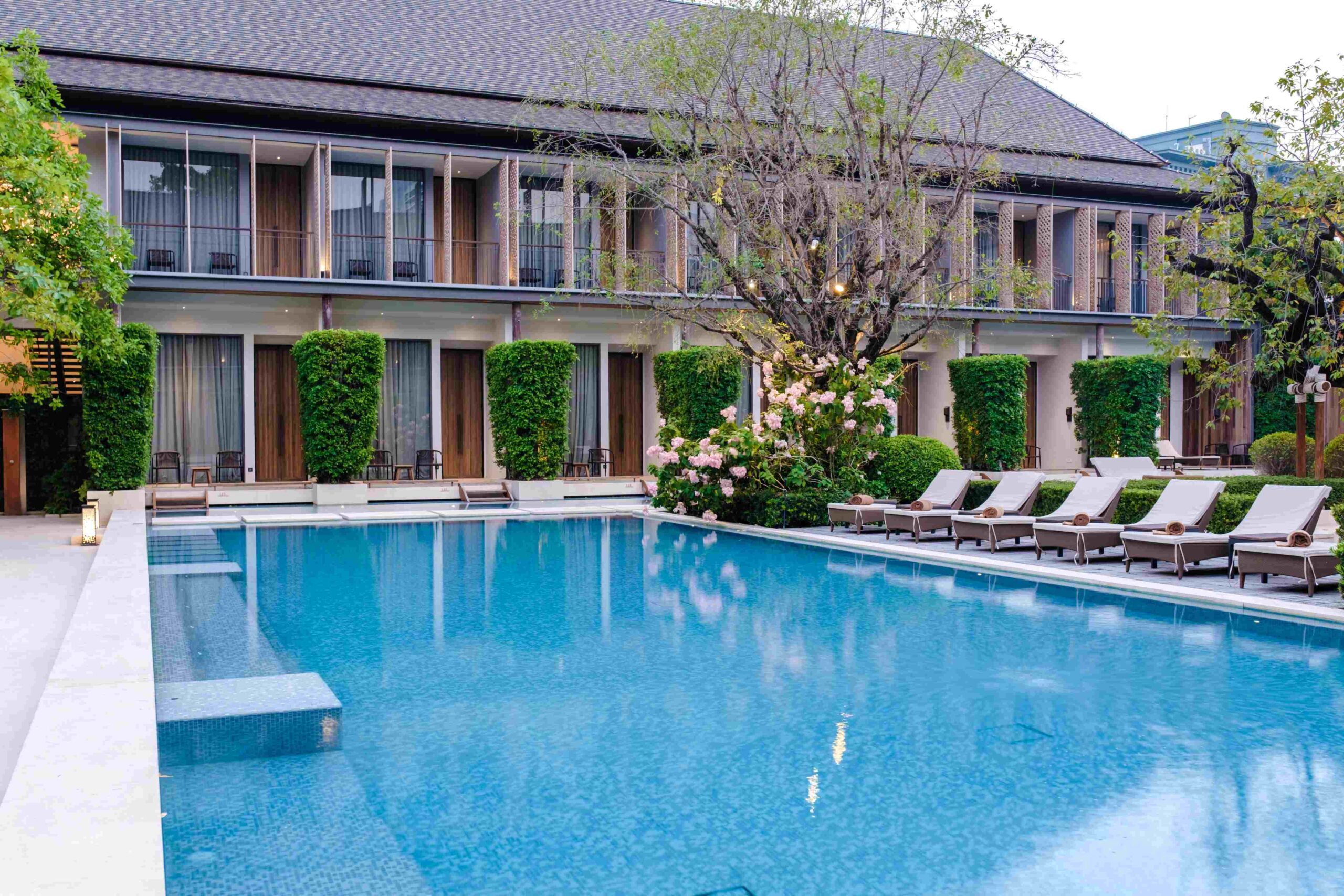 تصميم حمام سباحة فندق 5 نجوم