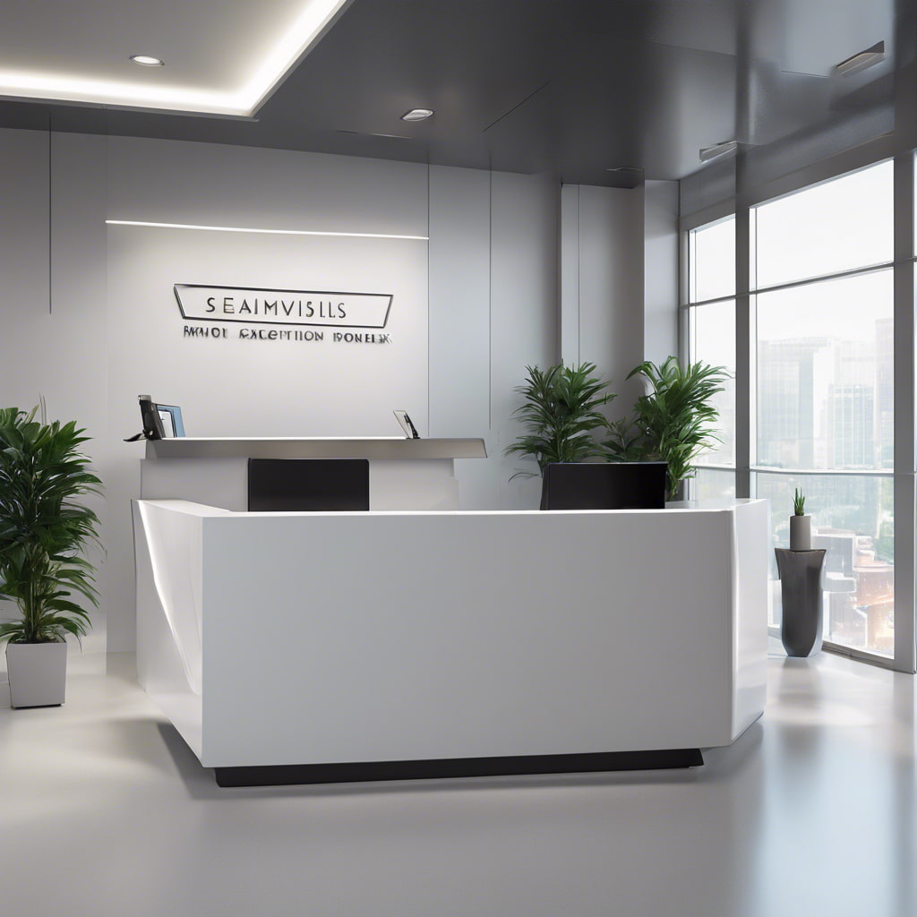 modern reception desk design