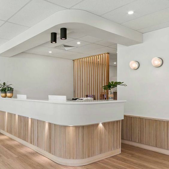 contemporary reception desk design