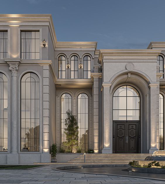 تصميم فلل كلاسيك مودرن