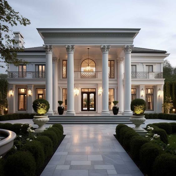 تصميم فلل كلاسيك مودرن