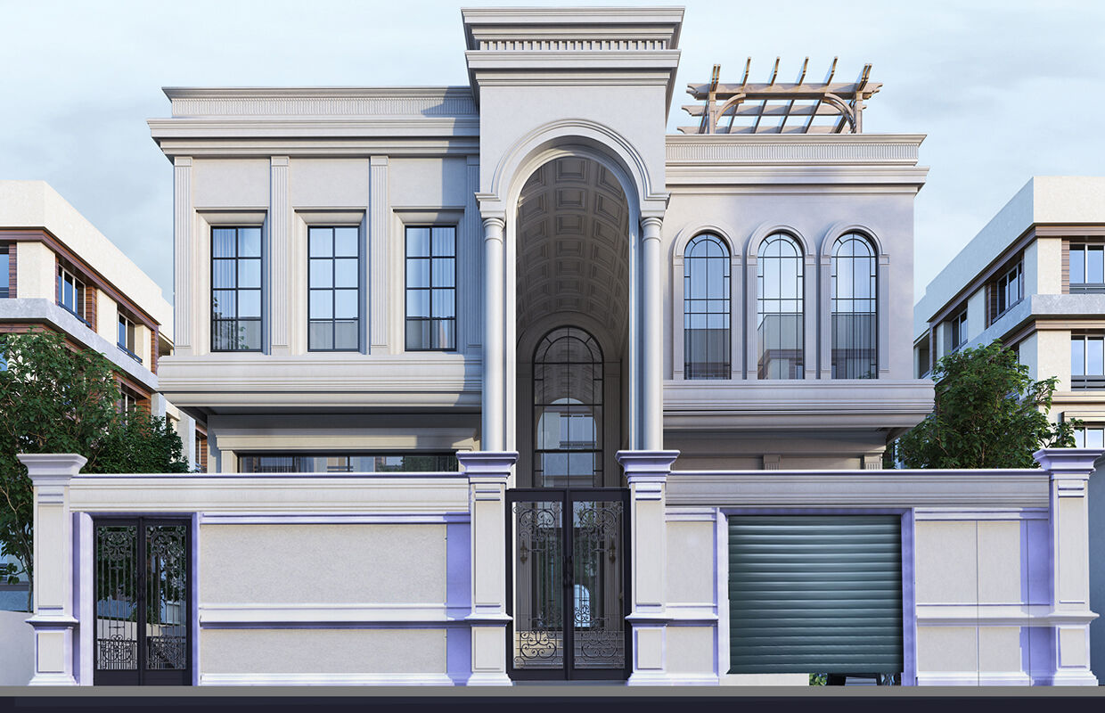 تصميم فيلا كلاسيك