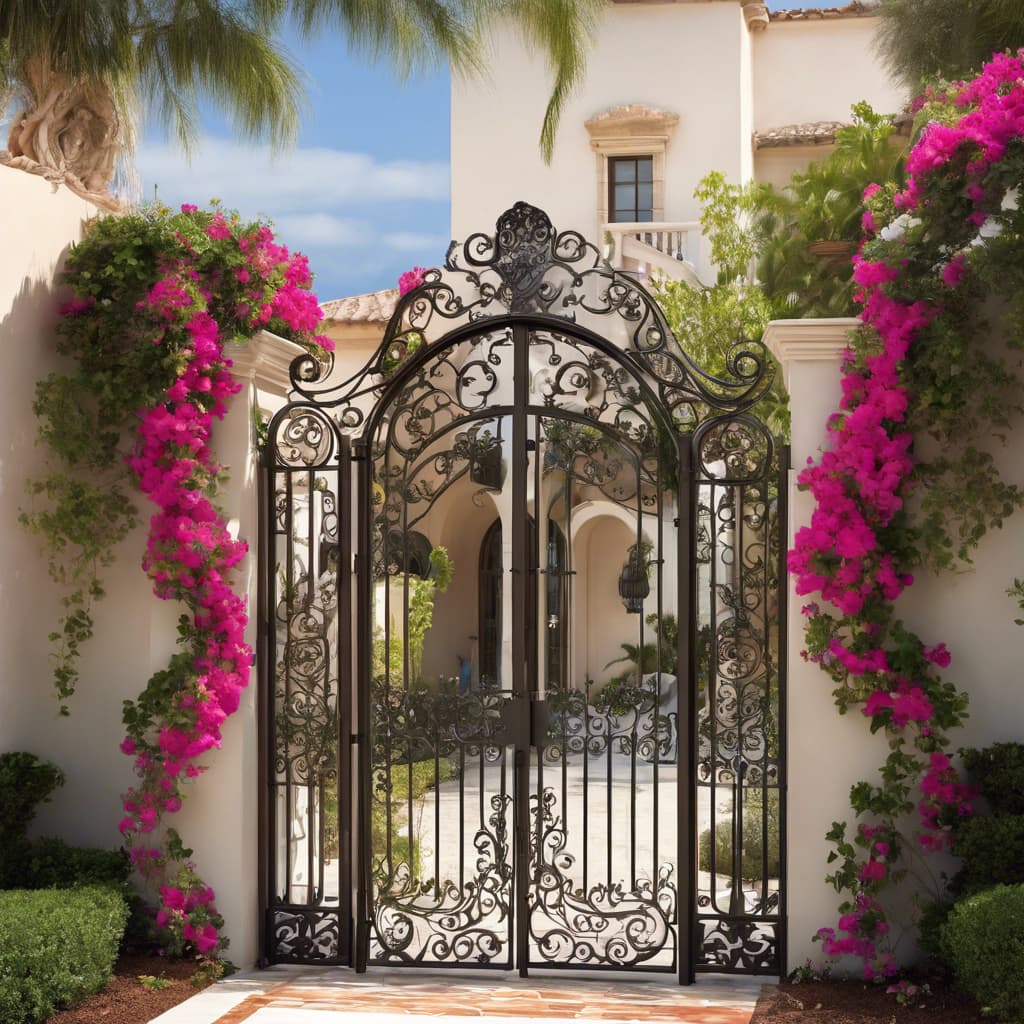 Villa gate design