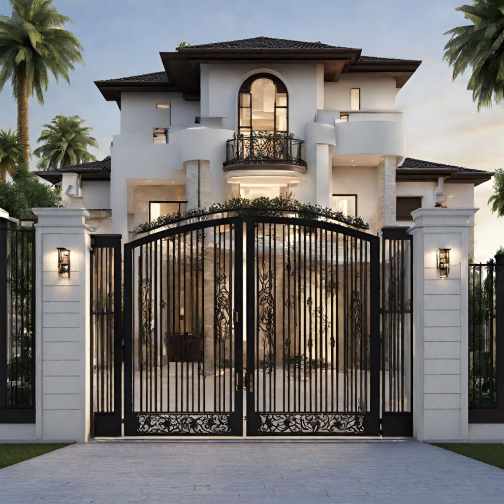 Villa gate design