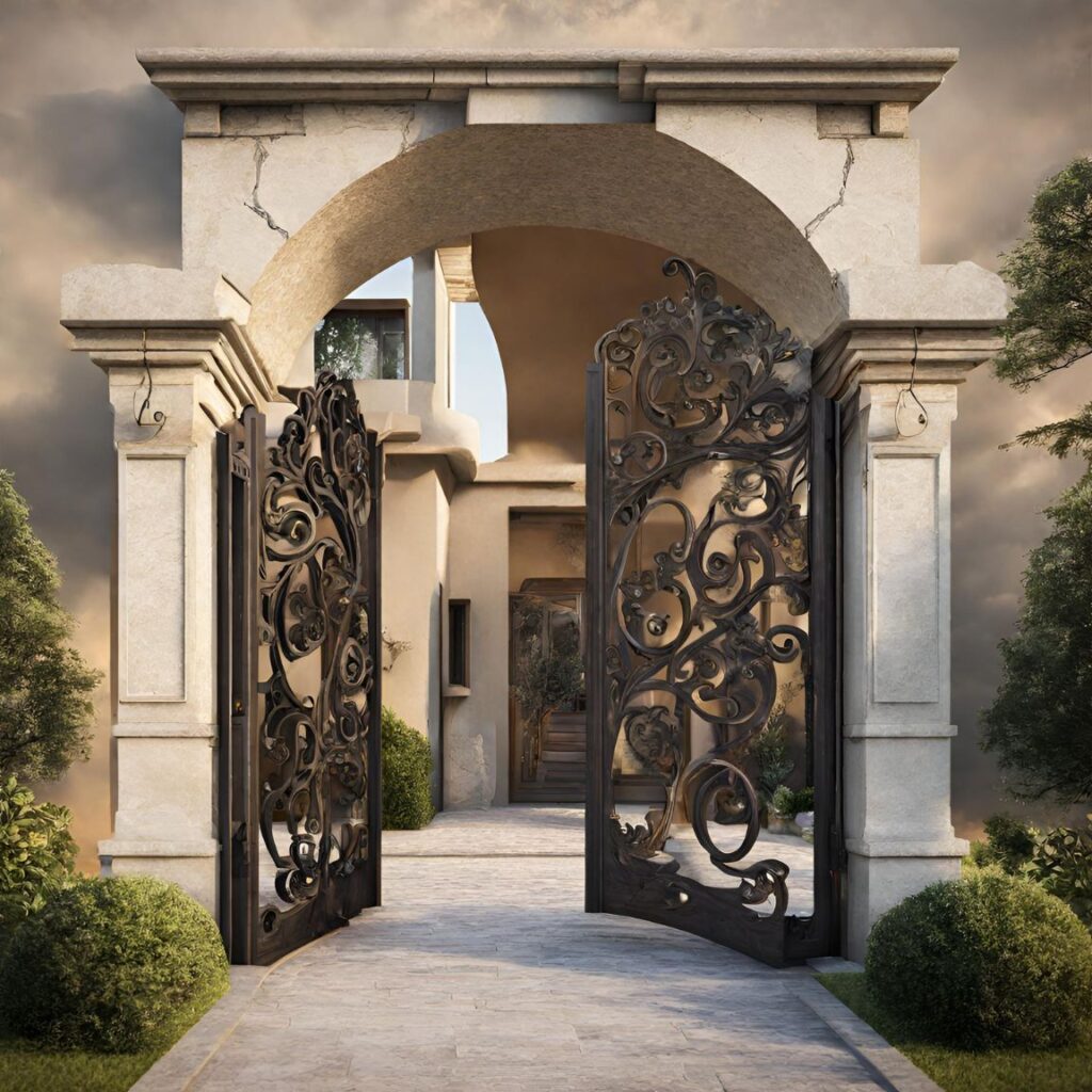 Villa gate design
