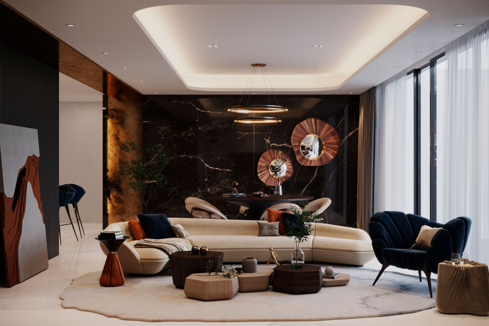 المرايا في الديكور الداخلي بالرياض