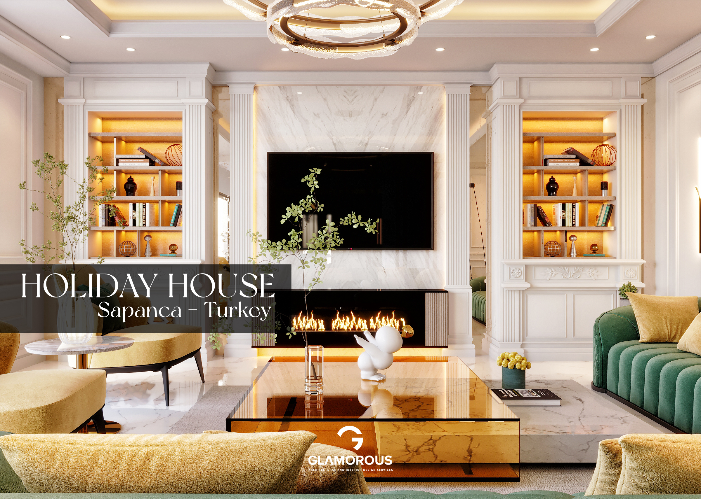 تصميم بيت عطلة فاخر في تركيا