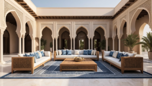 تصميم واجهة مجالس خارجية في الرياض