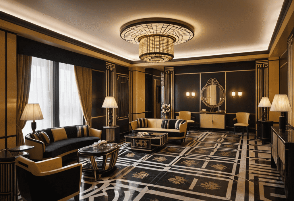 art deco hotel interior design in riyadh