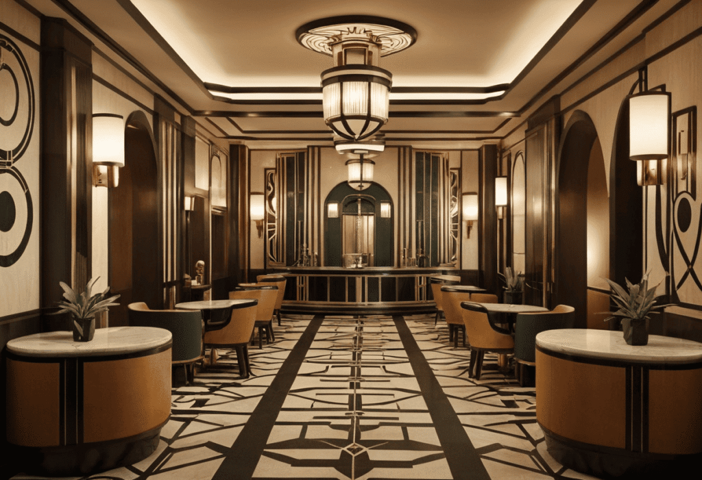 art deco hotel interior design in riyadh
