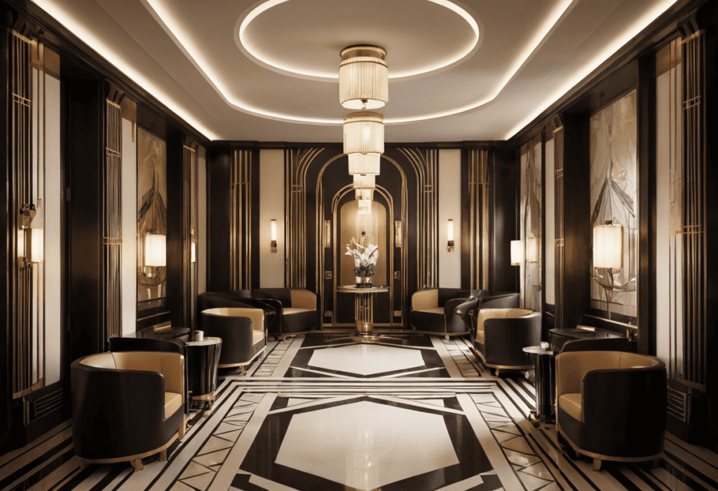 art deco hotel interior design in riyadh