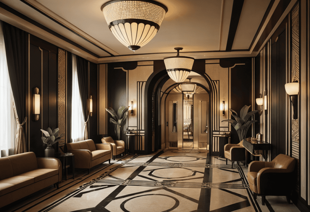 art deco hotel interior design in riyadh