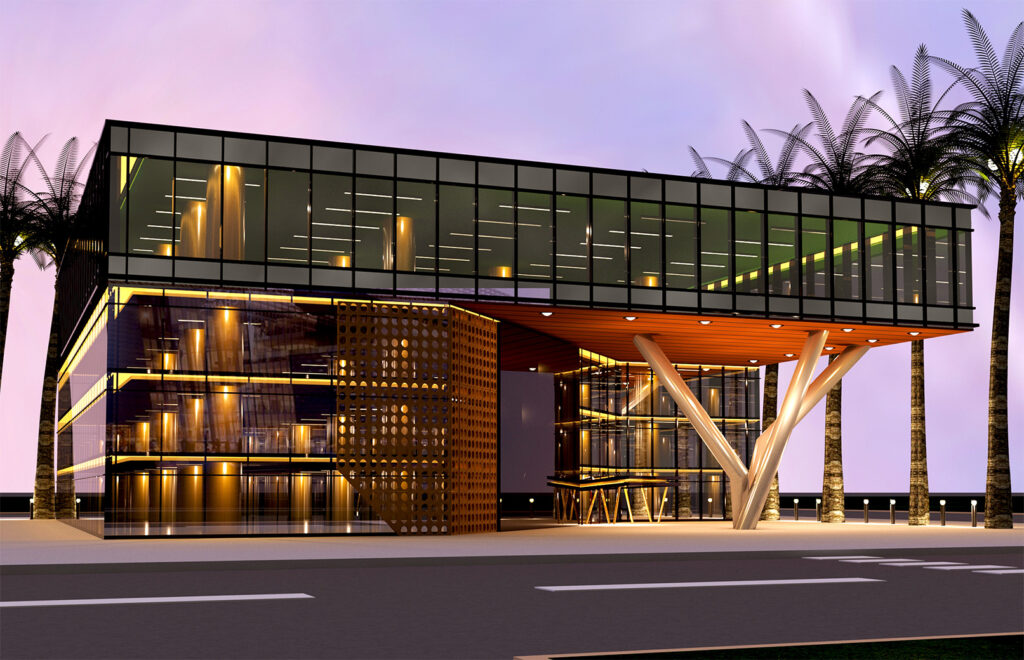 تصميم المباني التجارية