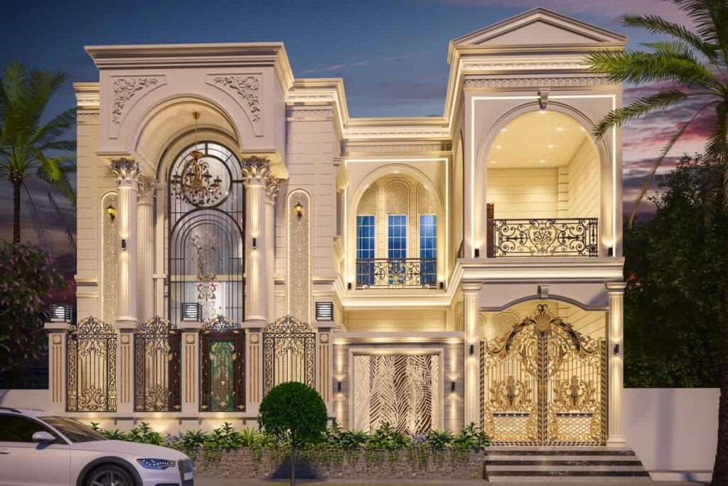 تصميم واجهات خارجية مودرن وكلاسيك في الرياض
