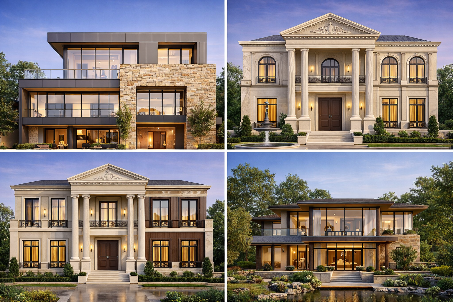 أنواع الواجهات المعمارية: مقارنة بين المواد والأساليب في الرياض